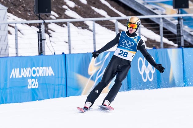 PREDAZZO, ITALY - FEBRUARY 11: Vinzenz Geiger (Germany) during the Nordic Combined Individual Gundersen Normal Hill 10km at the Milano Cortina 2026 Olympics at Predazzo Ski jumping, Skispringen, Ski, nordisch Stadium on day 5 of the Milano Cortina 2026 Olympics on February 11, 2026 in Cortina, Italy. Editorial use only. Italy Copyright: xSteffiexWunderlx