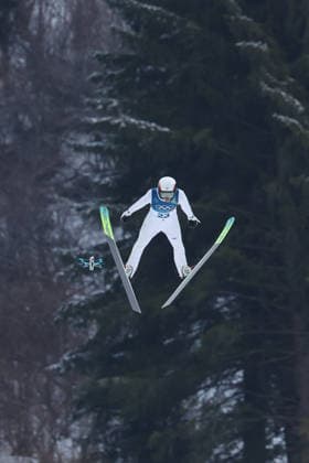 Ryota Yamamoto (JPN), FEBRUARY 11, 2026 - Nordic Combined : Individual NH 10km during the Milano Cortina 2026 Olympic Winter games, Winterspiele,Spiele, Summer games at Predazzo Ski jumping, Skispringen, Ski, nordisch Stadium in Predazzo, Italy. Noxthirdxpartyxsales  aflo_319327873