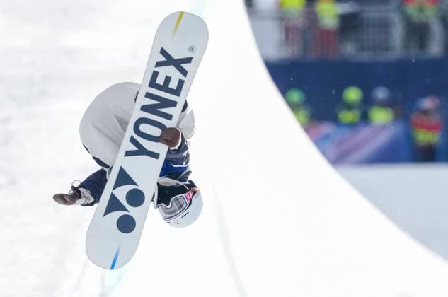 Rise Kudo of Japan competes in the Women s Snowboard Halfpipe qualifications at the Milano Cortina 2026 Winter Olympic Games, Olympische Spiele, Olympia, OS in Livigno, Italy, on Wednesday, February 11, 2026.  OLY20260211808 BOBxSTRONG