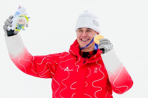 Winter Olympics in Milan Cortina 2026 Bormio, Italy 20260211. Franjo Von Allmen from Switzerland with the gold medal on the podium after the men s alpine skiing Super-G during the Winter Olympics in Milano Cortina 2026. Photo: Cornelius Poppe NTB Bormio Italy EDITORIAL USE ONLY. RESTRICTED USE FOR BETTING COMPANIES Ref:_SPOGL4u6yBxdDs.jpg *** Winter Olympics in Milan Cortina 2026 Bormio, Italy 20260211 Franjo Von Allmen from Switzerland with the gold medal on the podium after the men s alpine skiing Super G during the Winter Olympics in Milano Cortina 2026 Photo Cornelius Poppe NTB Bormio Italy EDITORIAL USE ONLY RESTRICTED USE FOR BETTING COMPANIES  Copyright: xCorneliusxPoppex xNTBx