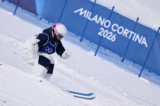 Rino Yanagimoto (JPN), FEBRUARY 11, 2026 - Freestyle Skiing : Women s Mogule Qualification 2 during the Milano Cortina 2026 Olympic Winter games, Winterspiele,Spiele, Summer games at Livigno Aerials and Moguls Park in Livigno, Italy.  aflo_319332840