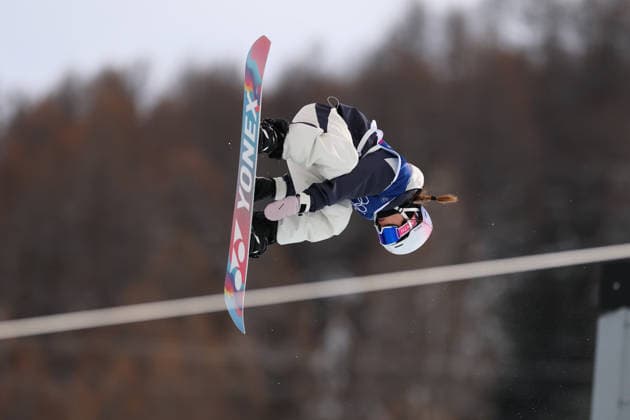 Sena Tomita (JPN), FEBRUARY 11, 2026 - Snowboarding : Women s Halfpipe Qualification during the Milano Cortina 2026 Olympic Winter games, Winterspiele,Spiele, Summer games at Livigno Snow Park in Livigno, Italy.  aflo_319335217
