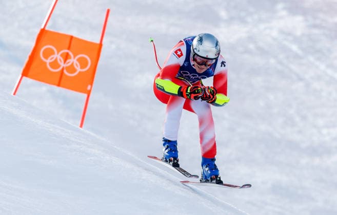 OLYMPICS - Winter Olympic Games, Olympische Spiele, Olympia, OS Milano Cortina 2026 BORMIO,ITALY,11.FEB.26 - OLYMPICS, ALPINE SKIING - Winter Olympic Games Milano Cortina 2026, Super G, men. Image shows Marco Odermatt (SUI).  GEPAxpictures xHaraldxSteiner