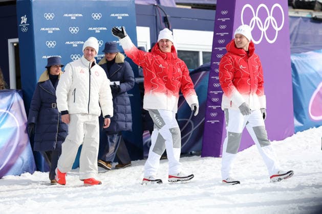 R Cochran-Siegle (USA, F Von Allmen (SUI), M Odermatt (SUI) during the Olympic Milano-Cortina 2026, Alpine Skiing Men s SuperG on February 11, 2026 at Stelvio Ski Centre in Bormio, Italy  Copyright: xSergioxBisi IPAxSportx xipa-agency.netx xx IPA_71311757 IPA_Agency_IPA71311757