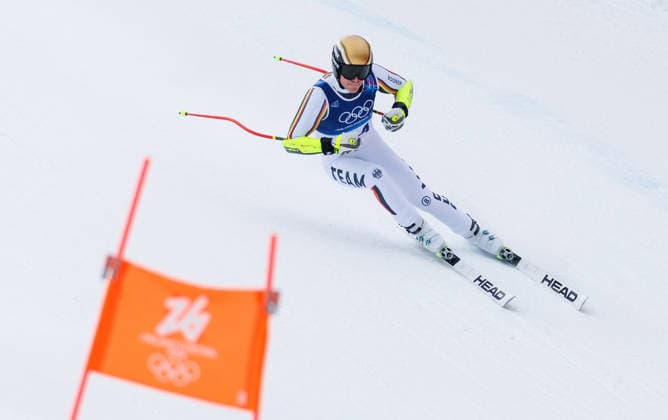 OLYMPICS - Winter Olympic Games, Olympische Spiele, Olympia, OS Milano Cortina 2026 BORMIO,ITALY,11.FEB.26 - OLYMPICS, ALPINE SKIING - Winter Olympic Games Milano Cortina 2026, Super G, men. Image shows Anton Grammel (GER).  GEPAxpictures xHaraldxSteiner