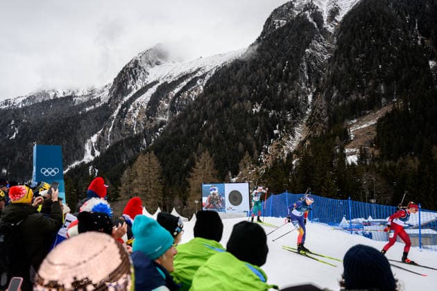 260211 Lora Hristova of Bulgaria, Anastasia Tolmacheva of Romania and Lea Meier of Switzerland competes in women s biathlon 15 km individual during day 5 of the 2026 Winter Olympics on February 11, 2026 in Anterselva. Photo: Joel Marklund BILDBYRAN kod JM JM0789 skidskytte biathlon skiskyting Olympic Games, Olympische Spiele, Olympia, OS olympics winter olympics os ol olympiska spel vinter-os olympiske leker milano cortina 2026 milan cortina 2026 milano cortina 2026 olympic games milano cortina 2026 winter olympic games milano cortina-os milano cortina-ol vinter-ol 5 bbeng individual 15 km dam women kvinner *** 260211 Lora Hristova of Bulgaria, Anastasia Tolmacheva of Romania and Lea Meier of Switzerland competes in women s biathlon 15 km individual during day 5 of the 2026 Winter Olympics on February 11, 2026 in Anterselva Photo Joel Marklund BILDBYRAN code JM JM0789 biathlon biathlon olympic games olympics olympics winter olympics os ol olympiska spel vinter os olympiske leker milano cortina 2026 milan cortina 2026 milano cortina 2026 olympic games milano cortina 2026 winter olympic games milano cortina os milano cortina ol vinter ol 5 bbeng individual 15 km dam kvinner  Copyright: JOELxMARKLUND BB260211JM012