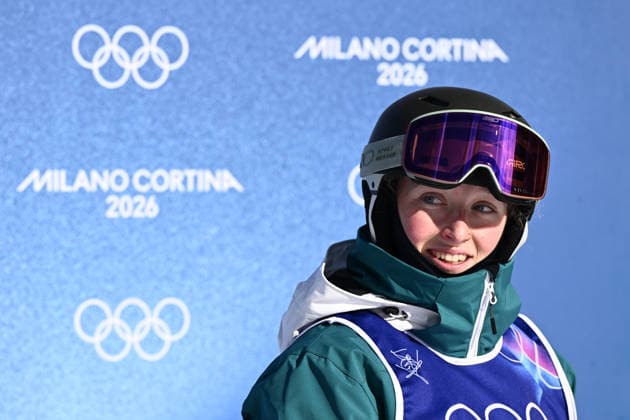 2026 WINTER Olympic Games, Olympische Spiele, Olympia, OS Charlotte Wilson of Australia reacts following her first run in the Freestyle Skiing Women™s Moguls final at the Livigno aerials and moguls park on day 5 of the 2026 Milano Cortina Winter Olympic Games in Sondrio, Italy, Wednesday, February 11, 2026. ( NO ARCHIVING, EDITORIAL USE ONLY MILANO LOMBARDY ITALY  Copyright: xDANxHIMBRECHTSx 20260212156239784692