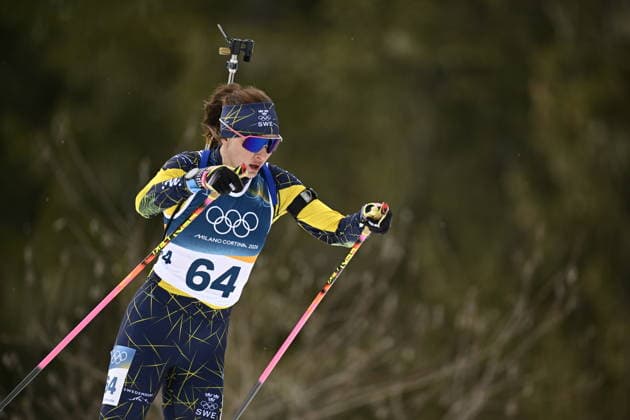ANTERSELVA, ITALY 20260211 Linn Gestblom during the women s 15 km distance race in biathlon in Anterselva during the Winter Olympics in Milan Cortina, Italy. *** The image is included in the SPORTS PACKAGE. For others PAYMENT IMAGE *** ANTERSELVA ITALY x10050x *** ANTERSELVA, ITALY 20260211 Linn Gestblom during the women s 15 km distance race in biathlon in Anterselva during the Winter Olympics in Milan Cortina, Italy The image is included in the SPORTS PACKAGE For others PAYMENT IMAGE ANTERSELVA ITALY x10050x  Copyright: xPontusxLundahl TTx 2026 OLYMPICS BIATHING 15 KM WOMEN