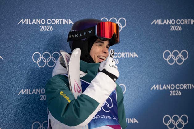 2026 WINTER Olympic Games, Olympische Spiele, Olympia, OS Jakara Anthony of Australia reacts following her first run in the Freestyle Skiing Women™s Moguls final at the Livigno aerials and moguls park on day 5 of the 2026 Milano Cortina Winter Olympic Games in Sondrio, Italy, Wednesday, February 11, 2026. ( NO ARCHIVING, EDITORIAL USE ONLY MILANO LOMBARDY ITALY  Copyright: xDANxHIMBRECHTSx 20260212178491623351