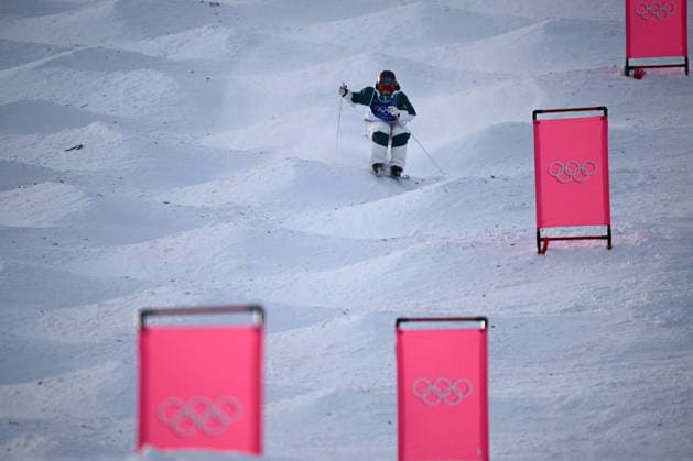 2026 WINTER Olympic Games, Olympische Spiele, Olympia, OS Jakara Anthony of Australia in action during her first run in the Freestyle Skiing Women™s Moguls final at the Livigno aerials and moguls park on day 5 of the 2026 Milano Cortina Winter Olympic Games in Sondrio, Italy, Wednesday, February 11, 2026. ( NO ARCHIVING, EDITORIAL USE ONLY MILANO LOMBARDY ITALY  Copyright: xDANxHIMBRECHTSx 20260212138694456419