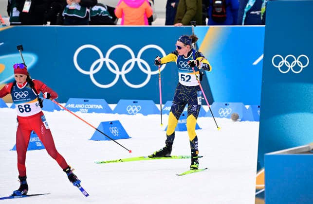 ANTERSELVA, ITALIEN 20260211 Elvira Öberg under damernas 15 km distanslopp i skidskytte i Anterselva under vinter-OS i Milano Cortina, Italien. *** Bilden ingar i SPORTPAKET. För övriga BETALBILD ** ANTERSELVA ITALIEN x10030x *** ANTERSELVA, ITALY 20260211 Elvira Öberg during the womens 15 km biathlon distance race in Anterselva during the Winter Olympics in Milan Cortina, Italy Picture in SPORT PACKAGE For others PAY PICTURE ANTERSELVA ITALY x10030x  Copyright: xJonasxEkströmer TTx OS 2026 SKIDSKYTTE 15 KM DAMER