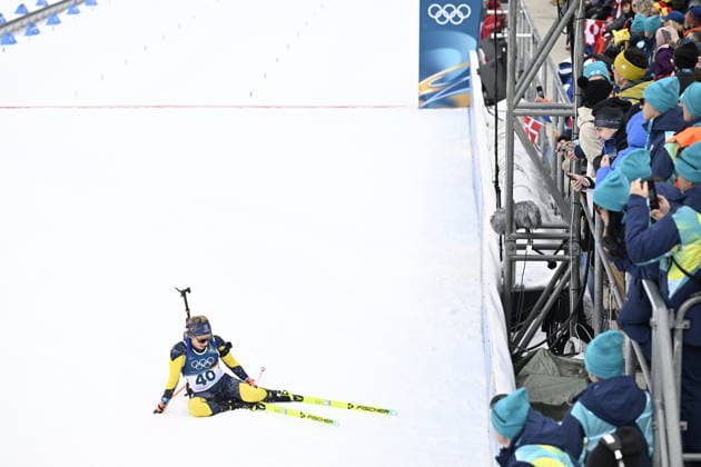 ANTERSELVA, ITALY 20260211 Anna Magnusson after finishing in the women s 15 km distance race in biathlon in Anterselva during the Winter Olympics in Milan Cortina, Italy. *** The image is included in the SPORTS PACKAGE. For others PAYMENT IMAGE *** ANTERSELVA ITALY x10050x *** ANTERSELVA, ITALY 20260211 Anna Magnusson after finishing in the women s 15 km distance race in biathlon in Anterselva during the Winter Olympics in Milan Cortina, Italy The image is included in the SPORTS PACKAGE For others PAYMENT IMAGE ANTERSELVA ITALY x10050x  Copyright: xPontusxLundahl TTx 2026 OLYMPICS BIATHING 15 KM WOMEN