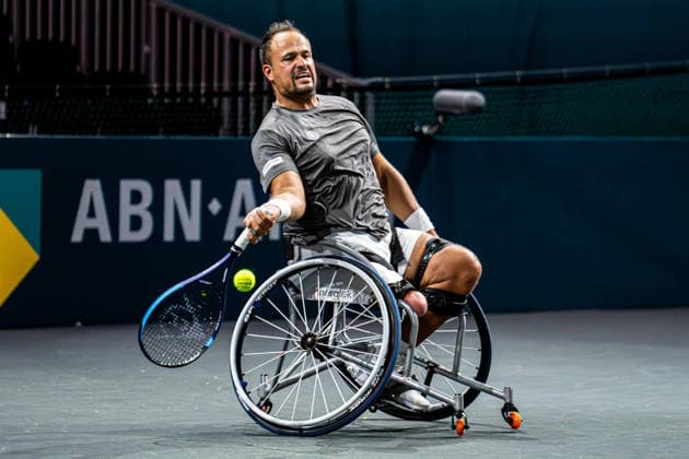2026-02-11 ABN AMRO Open - Day Three ROTTERDAM, NETHERLANDS - FEBRUARY 11: Tom Egberink competing during Day Three of the ABN AMRO Open at Rotterdam Ahoy on February 11, 2026 in Rotterdam, Netherlands. (Photo by Gabriel Calvino Alonso BSR Agency) Rotterdam Netherlands Content not available for redistribution in The Netherlands directly or indirectly through any third parties. Copyright: xBSRxAgencyx