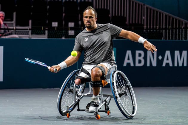 2026-02-11 ABN AMRO Open - Day Three ROTTERDAM, NETHERLANDS - FEBRUARY 11: Tom Egberink competing during Day Three of the ABN AMRO Open at Rotterdam Ahoy on February 11, 2026 in Rotterdam, Netherlands. (Photo by Gabriel Calvino Alonso BSR Agency) Rotterdam Netherlands Content not available for redistribution in The Netherlands directly or indirectly through any third parties. Copyright: xBSRxAgencyx