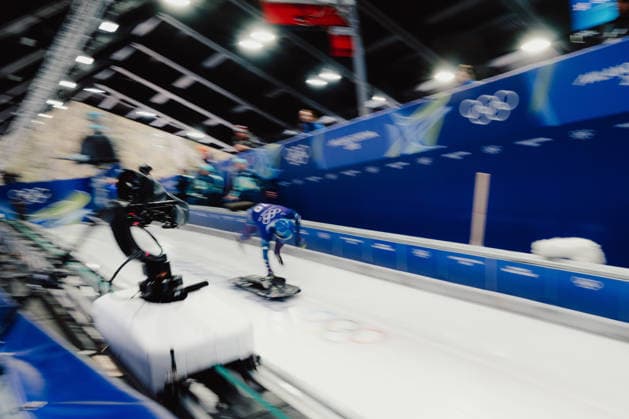 OLYMPICS - Winter Olympic Games, Olympische Spiele, Olympia, OS Milano Cortina 2026 CORTINA D AMPEZZO,ITALY,11.FEB.26 - OLYMPICS, SKELETON - Winter Olympic Games Milano Cortina 2026, men, training. Image shows Marcus Wyatt (GBR).  GEPAxpictures xAlexanderxSolc