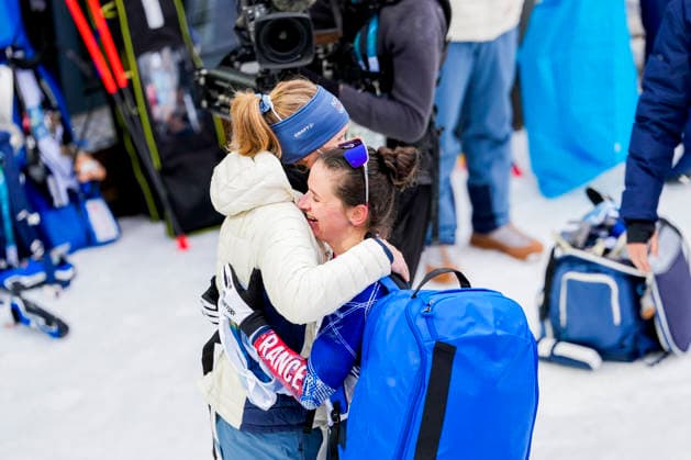 Winter Olympics in Milan Cortina 2026 Anterselva, Italy 20260211. Karoline Offigstad Knotten from Norway and Julia Simon from France biathlon 15 km normal distance for women during the Winter Olympics in Milano Cortina 2026. Photo: Heiko Junge NTB Anterselva Italy EDITORIAL USE ONLY. RESTRICTED USE FOR BETTING COMPANIES Ref:_SPO1rTrksBFAX8.jpg *** Winter Olympics in Milan Cortina 2026 Anterselva, Italy 20260211 Karoline Offigstad Knotten from Norway and Julia Simon from France biathlon 15 km normal distance for women during the Winter Olympics in Milano Cortina 2026 Photo Heiko Junge NTB Anterselva Italy EDITORIAL USE ONLY RESTRICTED USE FOR BETTING COMPANIES  Copyright: xHeikoxJungex xNTBx