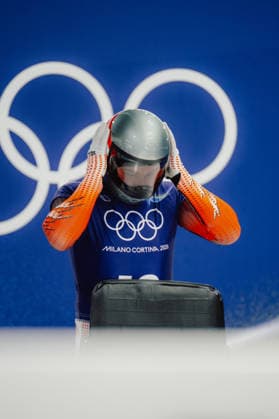 OLYMPICS - Winter Olympic Games, Olympische Spiele, Olympia, OS Milano Cortina 2026 CORTINA D AMPEZZO,ITALY,11.FEB.26 - OLYMPICS, SKELETON - Winter Olympic Games Milano Cortina 2026, men, training. Image shows Florian Auer (AUT).  GEPAxpictures xAlexanderxSolc