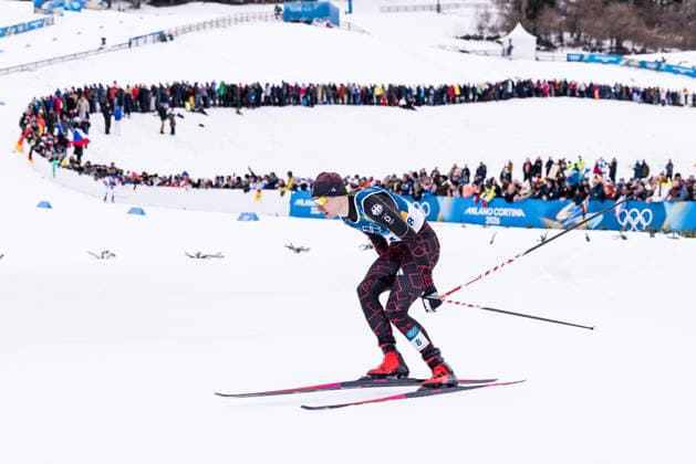 TESERO, ITALY - FEBRUARY 11: Vinzenz Geiger (Germany) during the Nordic Combined Individual Gundersen Normal Hill 10km at the Milano Cortina 2026 Olympics at Tesero Cross-Country Skiing Stadium on day 5 of the Milano Cortina 2026 Olympics on February 11, 2026 in Cortina, Italy. Editorial use only. Italy Copyright: xSteffiexWunderlx