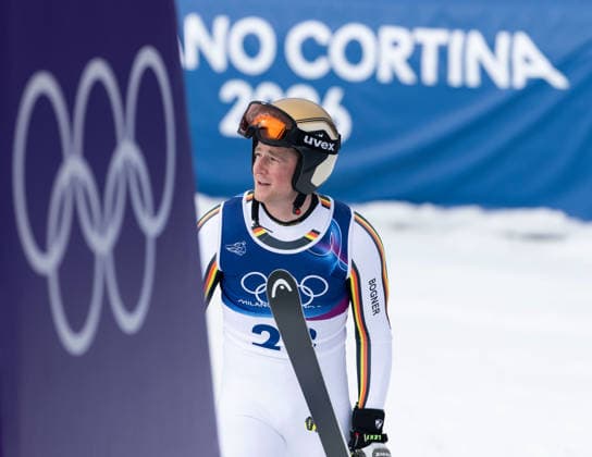 OLYMPICS - Winter Olympic Games, Olympische Spiele, Olympia, OS Milano Cortina 2026 BORMIO,ITALY,11.FEB.26 - OLYMPICS, ALPINE SKIING - Winter Olympic Games Milano Cortina 2026, Super G, men. Image shows Simon Jocher (GER).  GEPAxpictures xWolfgangxGrebien