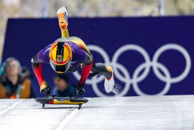 OLYMPICS - Winter Olympic Games, Olympische Spiele, Olympia, OS Milano Cortina 2026 CORTINA D AMPEZZO,ITALY,11.FEB.26 - OLYMPICS, SKELETON - Winter Olympic Games Milano Cortina 2026, women, training. Image shows Susanne Kreher (GER).  GEPAxpictures xMaticxKlansek