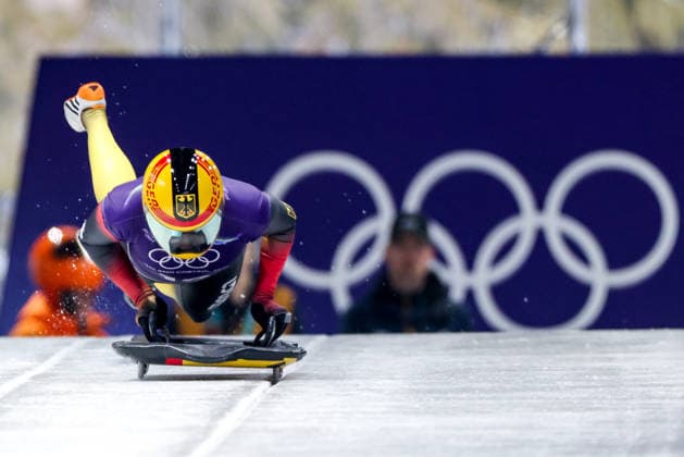 OLYMPICS - Winter Olympic Games, Olympische Spiele, Olympia, OS Milano Cortina 2026 CORTINA D AMPEZZO,ITALY,11.FEB.26 - OLYMPICS, SKELETON - Winter Olympic Games Milano Cortina 2026, women, training. Image shows Hannah Neise (GER).  GEPAxpictures xMaticxKlansek