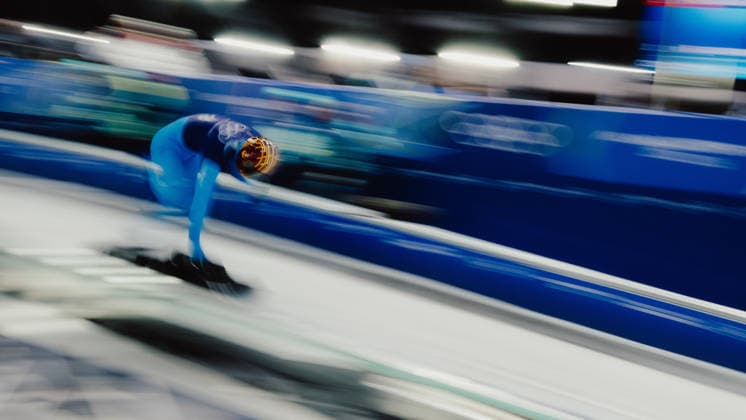 OLYMPICS - Winter Olympic Games, Olympische Spiele, Olympia, OS Milano Cortina 2026 CORTINA D AMPEZZO,ITALY,11.FEB.26 - OLYMPICS, SKELETON - Winter Olympic Games Milano Cortina 2026, men, training. Image shows Mattia Gaspari (ITA).  GEPAxpictures xAlexanderxSolc