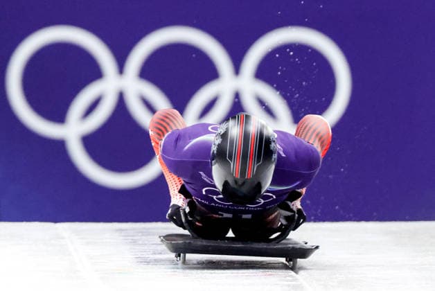 OLYMPICS - Winter Olympic Games, Olympische Spiele, Olympia, OS Milano Cortina 2026 CORTINA D AMPEZZO,ITALY,11.FEB.26 - OLYMPICS, SKELETON - Winter Olympic Games Milano Cortina 2026, men, training. Image shows Samuel Maier (AUT).  GEPAxpictures xMaticxKlansek