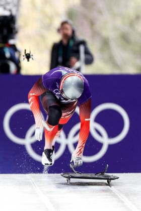 OLYMPICS - Winter Olympic Games, Olympische Spiele, Olympia, OS Milano Cortina 2026 CORTINA D AMPEZZO,ITALY,11.FEB.26 - OLYMPICS, SKELETON - Winter Olympic Games Milano Cortina 2026, men, training. Image shows Florian Auer (AUT).  GEPAxpictures xMaticxKlansek