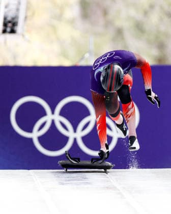 OLYMPICS - Winter Olympic Games, Olympische Spiele, Olympia, OS Milano Cortina 2026 CORTINA D AMPEZZO,ITALY,11.FEB.26 - OLYMPICS, SKELETON - Winter Olympic Games Milano Cortina 2026, men, training. Image shows Samuel Maier (AUT).  GEPAxpictures xMaticxKlansek