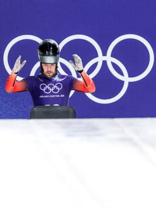 OLYMPICS - Winter Olympic Games, Olympische Spiele, Olympia, OS Milano Cortina 2026 CORTINA D AMPEZZO,ITALY,11.FEB.26 - OLYMPICS, SKELETON - Winter Olympic Games Milano Cortina 2026, men, training. Image shows Florian Auer (AUT).  GEPAxpictures xMaticxKlansek