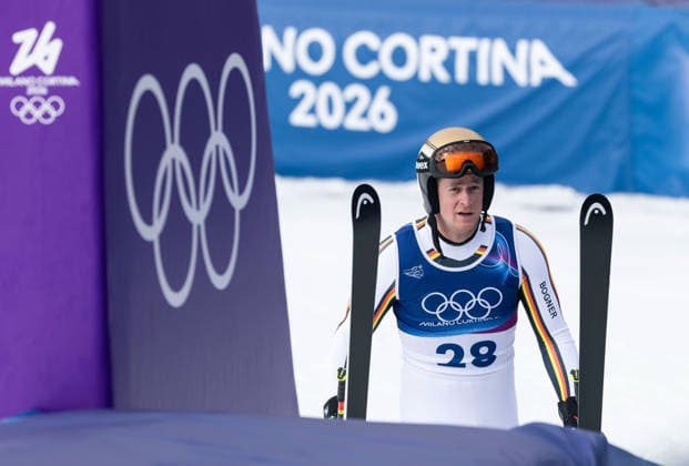 OLYMPICS - Winter Olympic Games, Olympische Spiele, Olympia, OS Milano Cortina 2026 BORMIO,ITALY,11.FEB.26 - OLYMPICS, ALPINE SKIING - Winter Olympic Games Milano Cortina 2026, Super G, men. Image shows Simon Jocher (GER).  GEPAxpictures xWolfgangxGrebien
