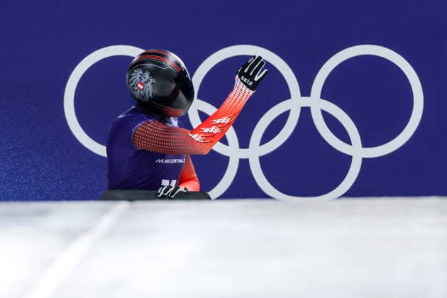 OLYMPICS - Winter Olympic Games, Olympische Spiele, Olympia, OS Milano Cortina 2026 CORTINA D AMPEZZO,ITALY,11.FEB.26 - OLYMPICS, SKELETON - Winter Olympic Games Milano Cortina 2026, men, training. Image shows Samuel Maier (AUT).  GEPAxpictures xMaticxKlansek