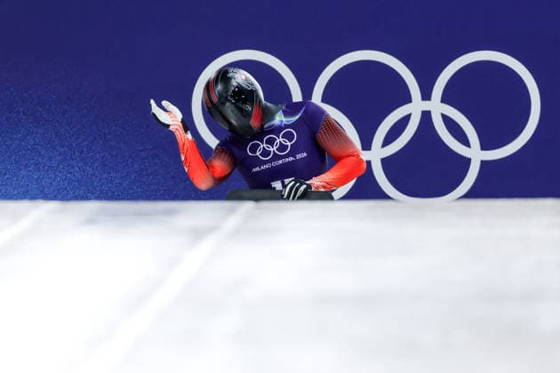 OLYMPICS - Winter Olympic Games, Olympische Spiele, Olympia, OS Milano Cortina 2026 CORTINA D AMPEZZO,ITALY,11.FEB.26 - OLYMPICS, SKELETON - Winter Olympic Games Milano Cortina 2026, men, training. Image shows Samuel Maier (AUT).  GEPAxpictures xMaticxKlansek