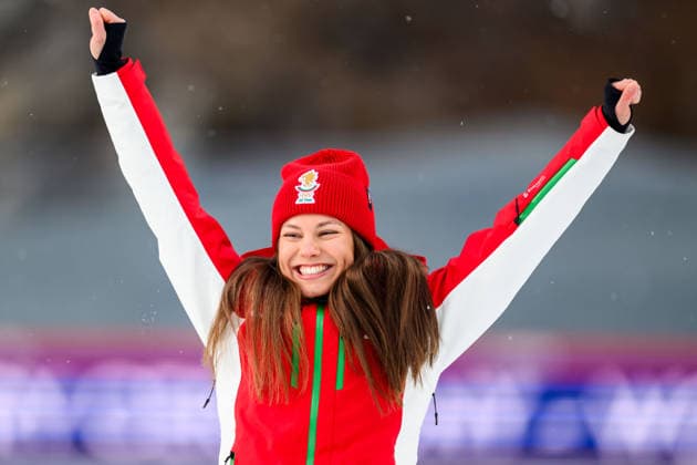260211 Bronze medalist Lora Hristova of Bulgaria celebrates on the podium after the women s biathlon 15 km individual during day 5 of the 2026 Winter Olympics on February 11, 2026 in Anterselva. Photo: Mathias Bergeld BILDBYRAN kod MB JM0789 skidskytte biathlon skiskyting Olympic Games, Olympische Spiele, Olympia, OS olympics winter olympics os ol olympiska spel vinter-os olympiske leker milano cortina 2026 milan cortina 2026 milano cortina 2026 olympic games milano cortina 2026 winter olympic games milano cortina-os milano cortina-ol vinter-ol 5 bbeng individual 15 km dam women kvinner Bronze brons *** 260211 Bronze medalist Lora Hristova of Bulgaria celebrates on the podium after the women s biathlon 15 km individual during day 5 of the 2026 Winter Olympics on February 11, 2026 in Anterselva Photo Mathias Bergeld BILDBYRAN code MB JM0789 biathlon biathlon olympic games olympics olympics winter olympics os ol olympiska spel vinter os olympiske leker milano cortina 2026 milan cortina 2026 milano cortina 2026 olympic games milano cortina 2026 winter olympic games milano cortina os milano cortina ol vinter ol 5 bbeng individual 15 km dam women kvinner Bronze bronze  Copyright: MATHIASxBERGELD BB260211MB085