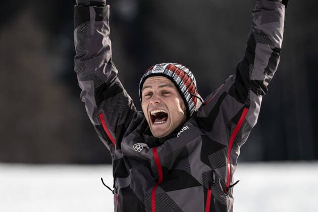 Johannes Lamparter ( Österreich ), Nordic Combined Individual Men, Milano Cortina 2026 Olympic Games, Olympische Spiele, Olympia, OS 11-02-2026 *** Johannes Lamparter Austria , Nordic Combined Individual Men, Milano Cortina 2026 Olympic Games 11 02 2026 Copyright: HMBxMedia MarcxNiemeyer