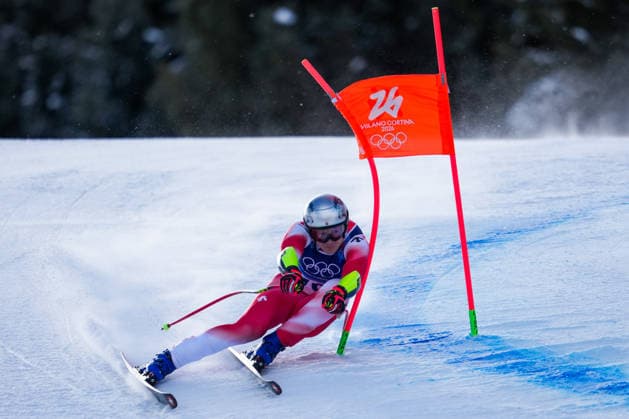 Milano Cortina 2026 Olympic Winter games, Winterspiele,Spiele, Summer games BORMIO, ITALY - FEBRUARY 11: Marco Odermatt of Switzerland in action during the Super G race at the Milano Cortina 2026 Olympic Winter Games on February 11, 2026 Mine Kasapoglu Anadolu Bormio Italy. Editorial use only. Please get in touch for any other usage.  Copyright: x2026xAnadoluxMinexKasapoglux