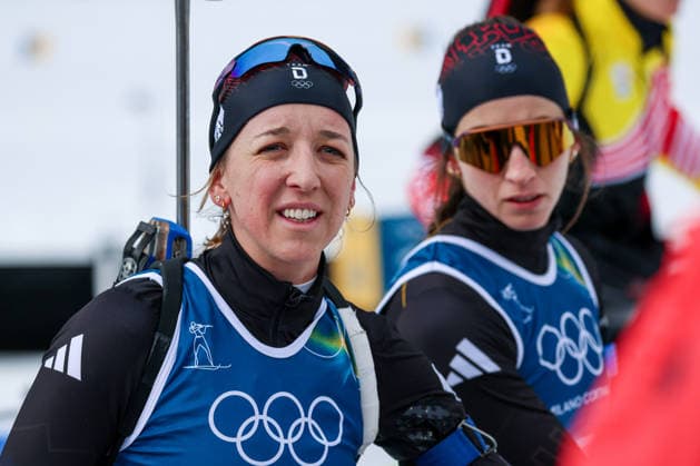 Antholz, Italien 18. Februar 2026: Biathlon 15km Einzel Frauen - Olympia 2026 Im Bild: Franziska Preuss (GER) Anterselva Biathlon Arena *** Antholz, Italy February 18, 2026 Biathlon 15km Individual Women Olympic Games 2026 In the picture Franziska Preuss GER Anterselva Biathlon Arena Copyright: xFotostandx xHettichx