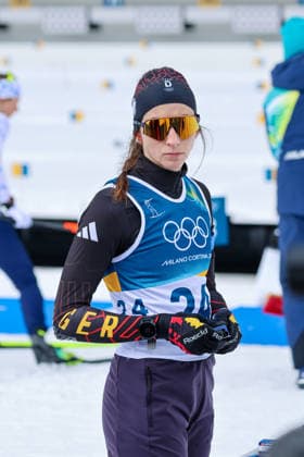 Antholz, Italien 18. Februar 2026: Biathlon 15km Einzel Frauen - Olympia 2026 Im Bild: Vanessa Voigt (GER) nachdenklich vor dem Rennen. Anterselva Biathlon Arena *** Antholz, Italy February 18, 2026 Biathlon 15km Individual Women Olympia 2026 In the picture Vanessa Voigt GER pensive before the race Anterselva Biathlon Arena Copyright: xFotostandx xHettichx