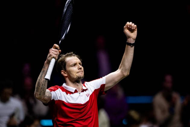 ROTTERDAM, NETHERLANDS - FEBRUARY 11: Alexander Bublik of Kazakhstan celebrates after winning his Men s Singles First Round match against Hubert Hurkacz of Poland during Day Three of the ABN AMRO Open at the Rotterdam Ahoy on February 11, 2026 in Rotterdam, Netherlands. (Photo by Rene Nijhuis) SPO  Copyright: xRenexNijhuis