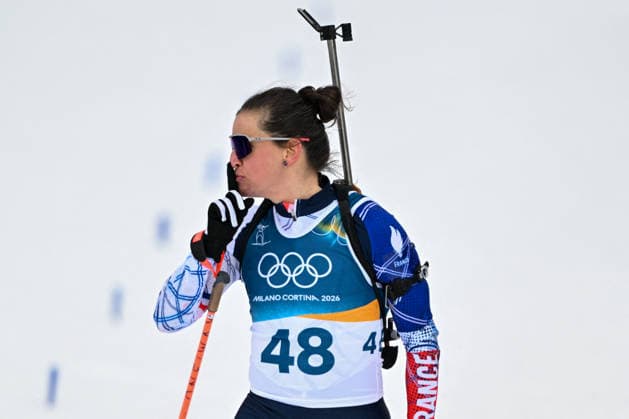 GIOCHI OLIMPICI - Olimpiadi Invernali Milano-Cortina 2026 - Biathlon Simon Julia from France during the Winter Olympic Games, Olympische Spiele, Olympia, OS Milano Cortina 2026, in Anterselva Biathlon Arena , on February 11 2026, in Cortina, Italy Cortina D Ampezzo Italy  Copyright: xIPAxSport ABACAx