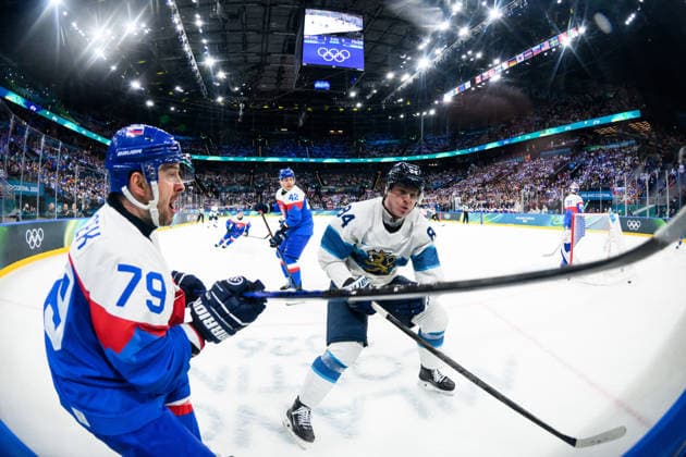 260211 Libor Hudacek of Slovakia and Kaapo Kakko of Finland in the men s Ice hockey, Eishockey game between Slovakia and Finland during day 5 of the 2026 Winter Olympics on February 11, 2026 in Milan. Photo: Carl Sandin BILDBYRAN kod CS CS0869 ishockey ice hockey Olympic Games, Olympische Spiele, Olympia, OS olympics winter olympics os ol olympiska spel vinter-os olympiske leker milano cortina 2026 milan cortina 2026 milano cortina 2026 olympic games milano cortina 2026 winter olympic games milano cortina-os milano cortina-ol vinter-ol 5 bbeng slovakia slovakien finland *** 260211 Libor Hudacek of Slovakia and Kaapo Kakko of Finland in the men s ice hockey game between Slovakia and Finland during day 5 of the 2026 Winter Olympics on February 11, 2026 in Milan Photo Carl Sandin BILDBYRAN kod CS CS0869 ishockey ice hockey olympic games olympics winter olympics os ol olympiska spel vinter os olympiske leker milano cortina 2026 milan cortina 2026 milano cortina 2026 olympic games milano cortina 2026 winter olympic games milano cortina os milano cortina ol vinter ol 5 bbeng slovakia slovakien finland  Copyright: CARLxSANDIN BB260211CS069