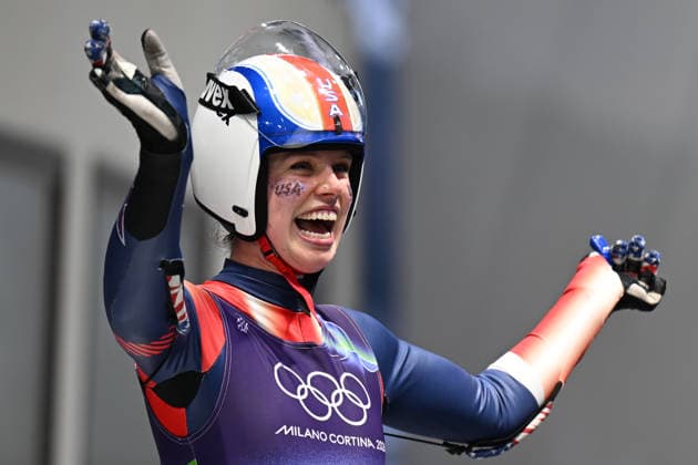 OLYMPICS - Winter Olympic Games, Olympische Spiele, Olympia, OS Milano Cortina 2026 CORTINA D AMPEZZO,ITALY,11.FEB.26 - OLYMPICS, LUGE - Winter Olympic Games Milano Cortina 2026, women, doubles. Image shows Chevonne Chelsea Forgan (USA).  GEPAxpictures xAlexanderxSolc