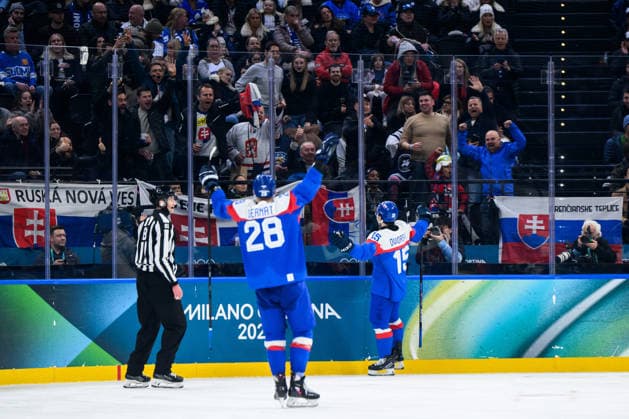 260211 Dalibor Dvorsky of Slovakia celebrates after 2-1 in the men s Ice hockey, Eishockey game between Slovakia and Finland during day 5 of the 2026 Winter Olympics on February 11, 2026 in Milan. Photo: Carl Sandin BILDBYRAN kod CS CS0869 ishockey ice hockey Olympic Games, Olympische Spiele, Olympia, OS olympics winter olympics os ol olympiska spel vinter-os olympiske leker milano cortina 2026 milan cortina 2026 milano cortina 2026 olympic games milano cortina 2026 winter olympic games milano cortina-os milano cortina-ol vinter-ol 5 bbeng slovakia slovakien finland jubel *** 260211 Dalibor Dvorsky of Slovakia celebrates after 2 1 in the men s ice hockey game between Slovakia and Finland during day 5 of the 2026 Winter Olympics on February 11, 2026 in Milan Photo Carl Sandin BILDBYRAN kod CS CS0869 ishockey ice hockey olympic games olympics winter olympics os ol olympiska spel vinter os olympiske leker milano cortina 2026 milan cortina 2026 milano cortina 2026 olympic games milano cortina 2026 winter olympic games milano cortina os milano cortina ol vinter ol 5 bbeng slovakia slovakien finland jubel  Copyright: CARLxSANDIN BB260211CS094