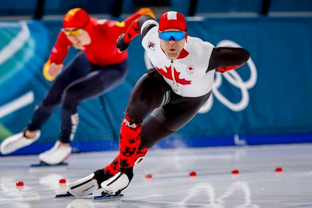 Anders Johnson of Canada Men 1000m, Milano Cortina 2026 Winter Olympics: Day 5, Speed skating, Eisschnelllauf - Milano Cortina 2026 Winter Olympics: Day 5, Milano Speed Skating Stadium, February 11, 2026, Milan, Italy.