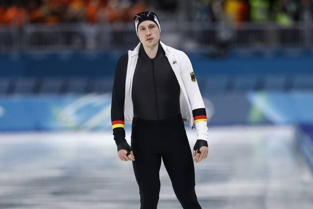 MILAN , 11-02-2026 , Milano Speed skating, Eisschnelllauf Stadium , Olympic Winter games, Winterspiele,Spiele, Summer games 2026 - Speed Skating 1000m men , Picture shows Hendrik Dombek Olympic Winter Games 2026 - Speed Skating 1000m men  x201495941x Copyright:
