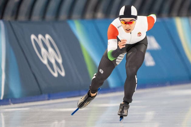 2026-02-11 - Milano Cortina 2026 Winter Olympics 1000m Men MILAN, ITALY - FEBRUARY 11: Min-Seok Kim of Hungary during the 1000m Men on day 3 of the Milano Cortina 2026 Winter Olympics at the Milano Speed skating, Eisschnelllauf Arena on February 11, 2026 in Milan, Italy Milan Milano Speed Skating Arena Italy Content not available for redistribution in The Netherlands directly or indirectly through any third parties. Copyright: xAndrexWeeningx