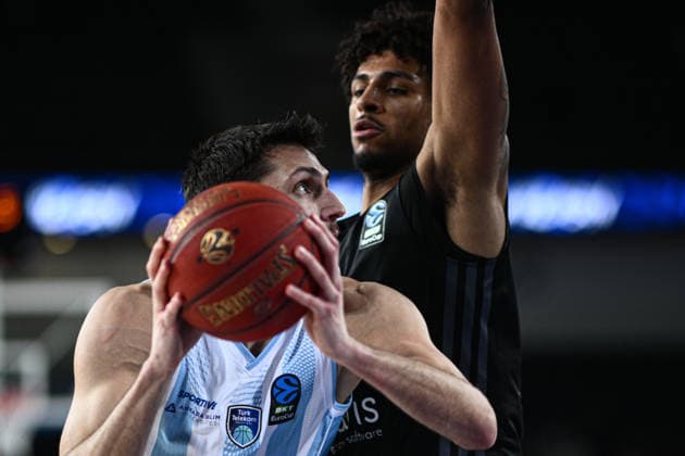 Turk Telekom v Niners Chemnitz ANKARA, TURKIYE - FEBRUARY 11: Berkan Durmaz of Turk Telekom in action during EuroCup Basketball match between Turk Telekom and Niners Chemnitz in Ankara, Turkiye on February 11, 2026. Akin Celiktas Anadolu Ankara Turkey. Editorial use only. Please get in touch for any other usage.  Copyright: x2026xAnadoluxAkinxCeliktasx