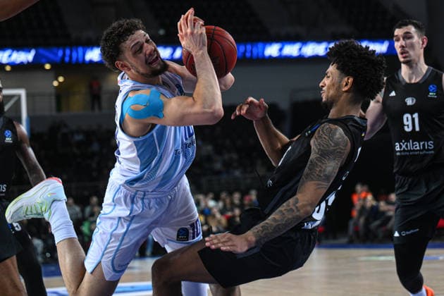 Turk Telekom v Niners Chemnitz ANKARA, TURKIYE - FEBRUARY 11: Uros Trifunovic of Turk Telekom in action during EuroCup Basketball match between Turk Telekom and Niners Chemnitz in Ankara, Turkiye on February 11, 2026. Akin Celiktas Anadolu Ankara Turkey. Editorial use only. Please get in touch for any other usage.  Copyright: x2026xAnadoluxAkinxCeliktasx