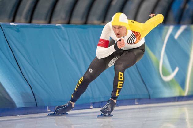2026-02-11 - Milano Cortina 2026 Winter Olympics 1000m Men MILAN, ITALY - FEBRUARY 11: Mathias Voste of Belgium during the 1000m Men on day 3 of the Milano Cortina 2026 Winter Olympics at the Milano Speed skating, Eisschnelllauf Arena on February 11, 2026 in Milan, Italy Milan Milano Speed Skating Arena Italy Content not available for redistribution in The Netherlands directly or indirectly through any third parties. Copyright: xAndrexWeeningx