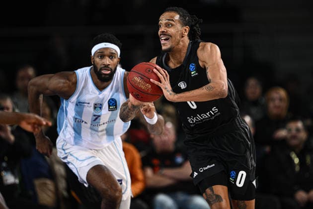Turk Telekom v Niners Chemnitz - BKT EuroCup ANKARA, TURKIYE - FEBRUARY 11: Kevin Yebo (0) of Kevin Yebo (0) in action during BKT EuroCup Basketball match between Turk Telekom and Niners Chemnitz in Ankara, Turkiye on February 11, 2026. Akin Celiktas Anadolu Ankara Turkey. Editorial use only. Please get in touch for any other usage.  Copyright: x2026xAnadoluxAkinxCeliktasx